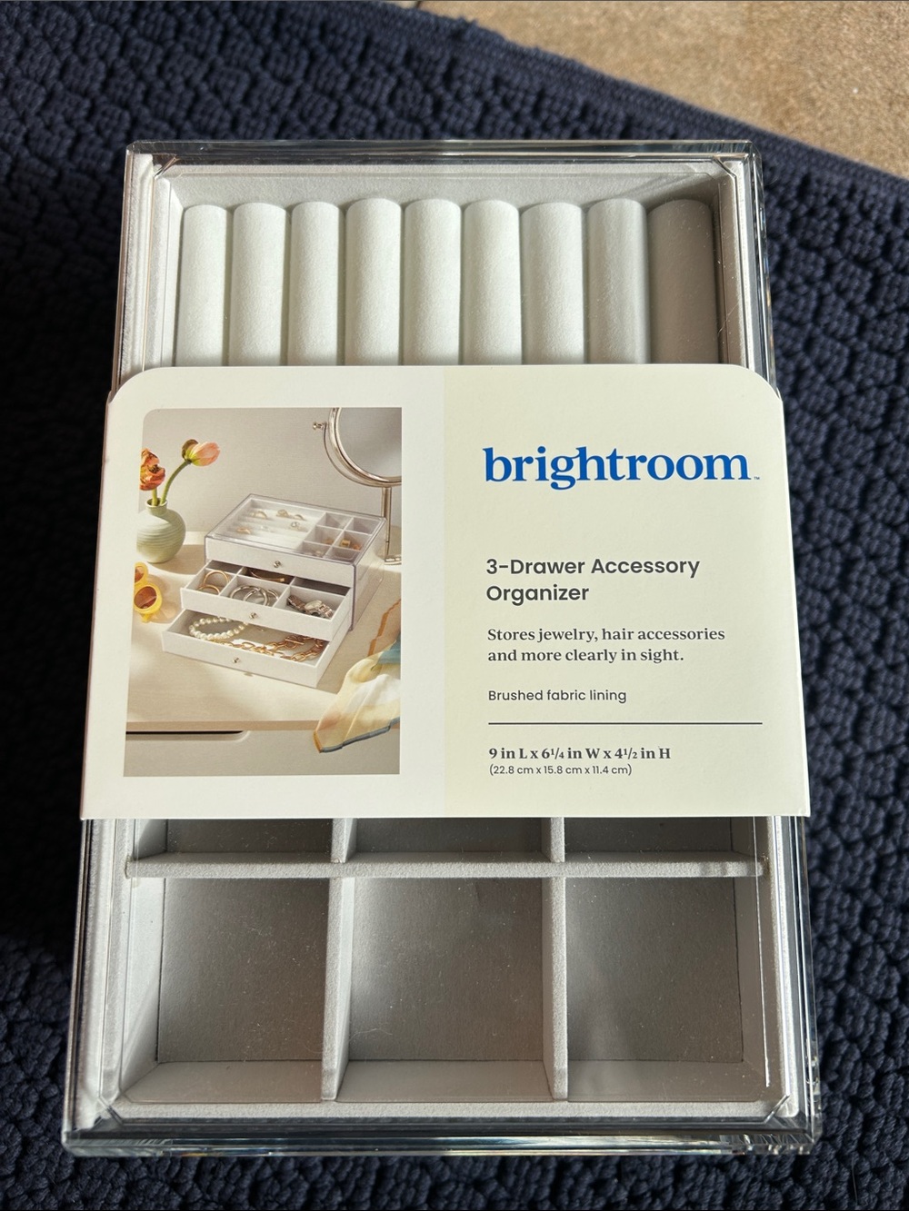 3 Drawer Acrylic Accessory Organizer Brightroom Ivory NWT jewelry organizer